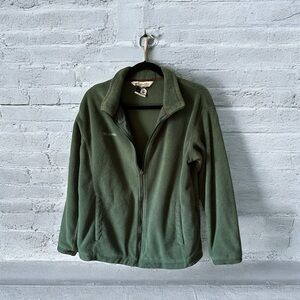 Colombia fall jacket green size L. Pp22 L26 100% polyester lining 100% nylon